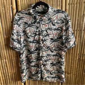 Allsaints Vanuatu Palm Tree Button-Down Shirt
